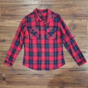 Eddie Bauer Men's Fraser Plaid Long Sleeve Casual Button Down Shirt Small S